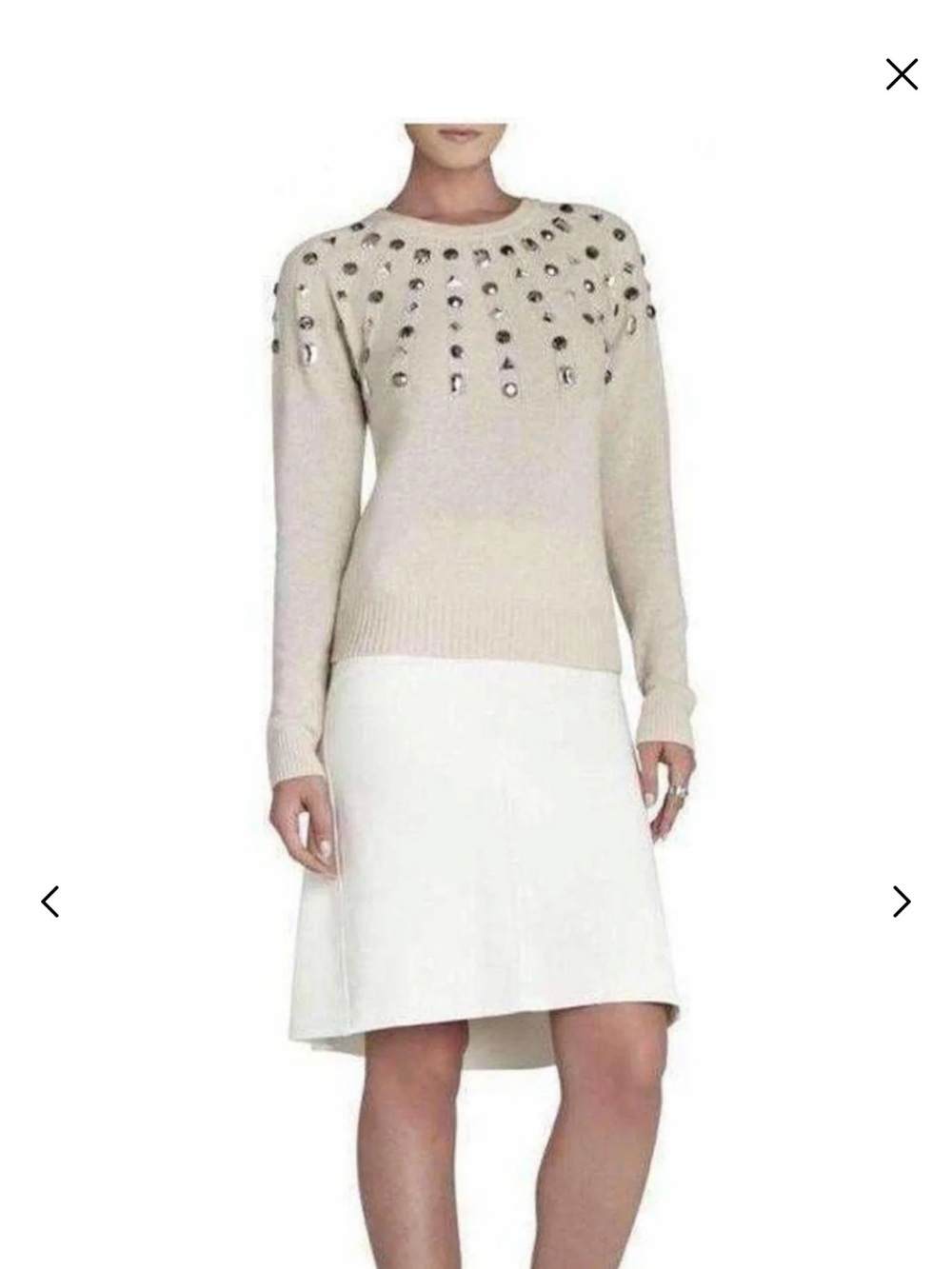 BCBG MAXAZRIA MIRI CREAM SWEATER SMALL
NEW WITH TAG